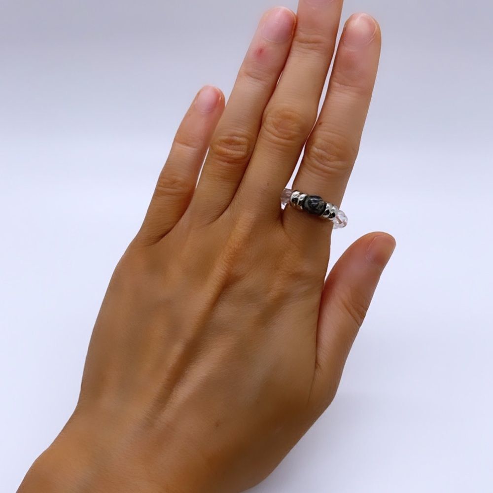 NWT Wool + Pepper Co. Beaded Stackable Ring - Picture 5 of 5